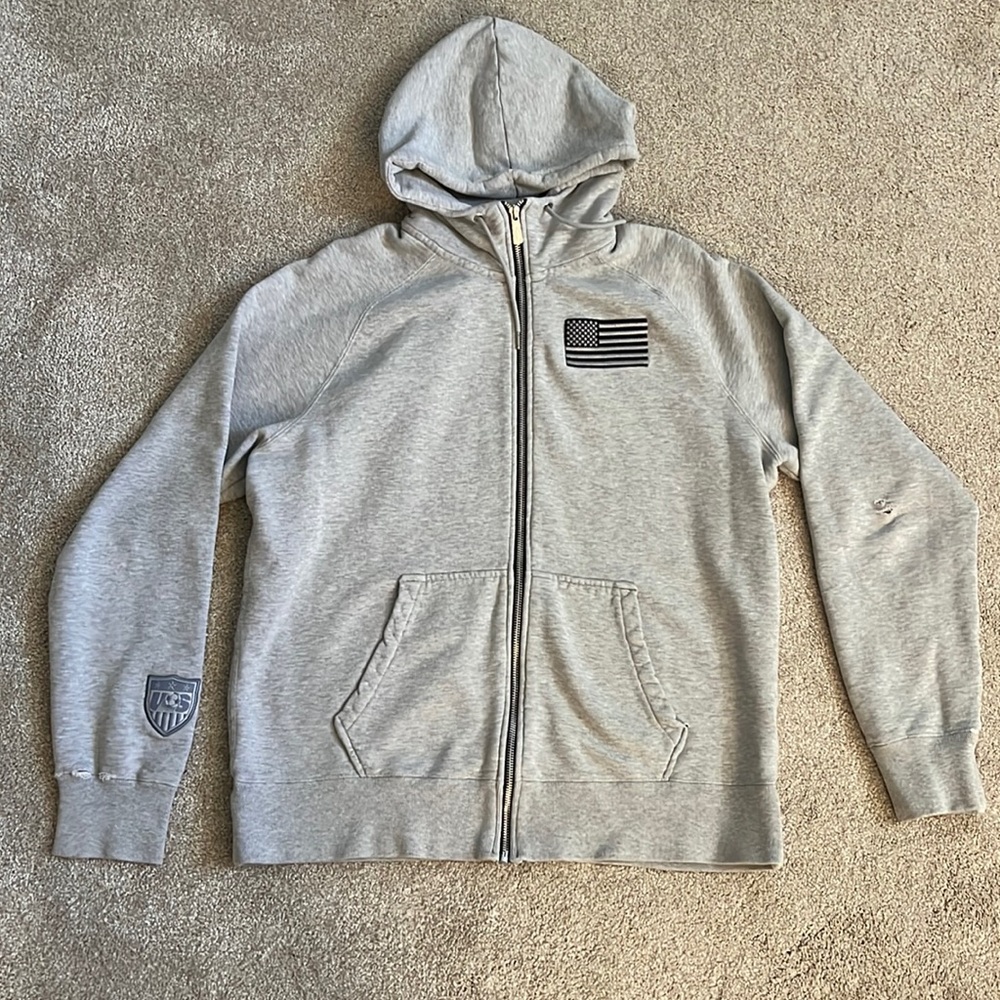 Nike old school patriotic USMNT US Soccer full zip hoodie sweatshirt